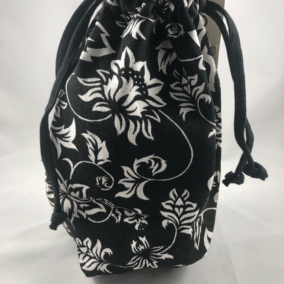 2 True Tote Canvas Wine Bottle Bags Black and White - Picture 4 of 7